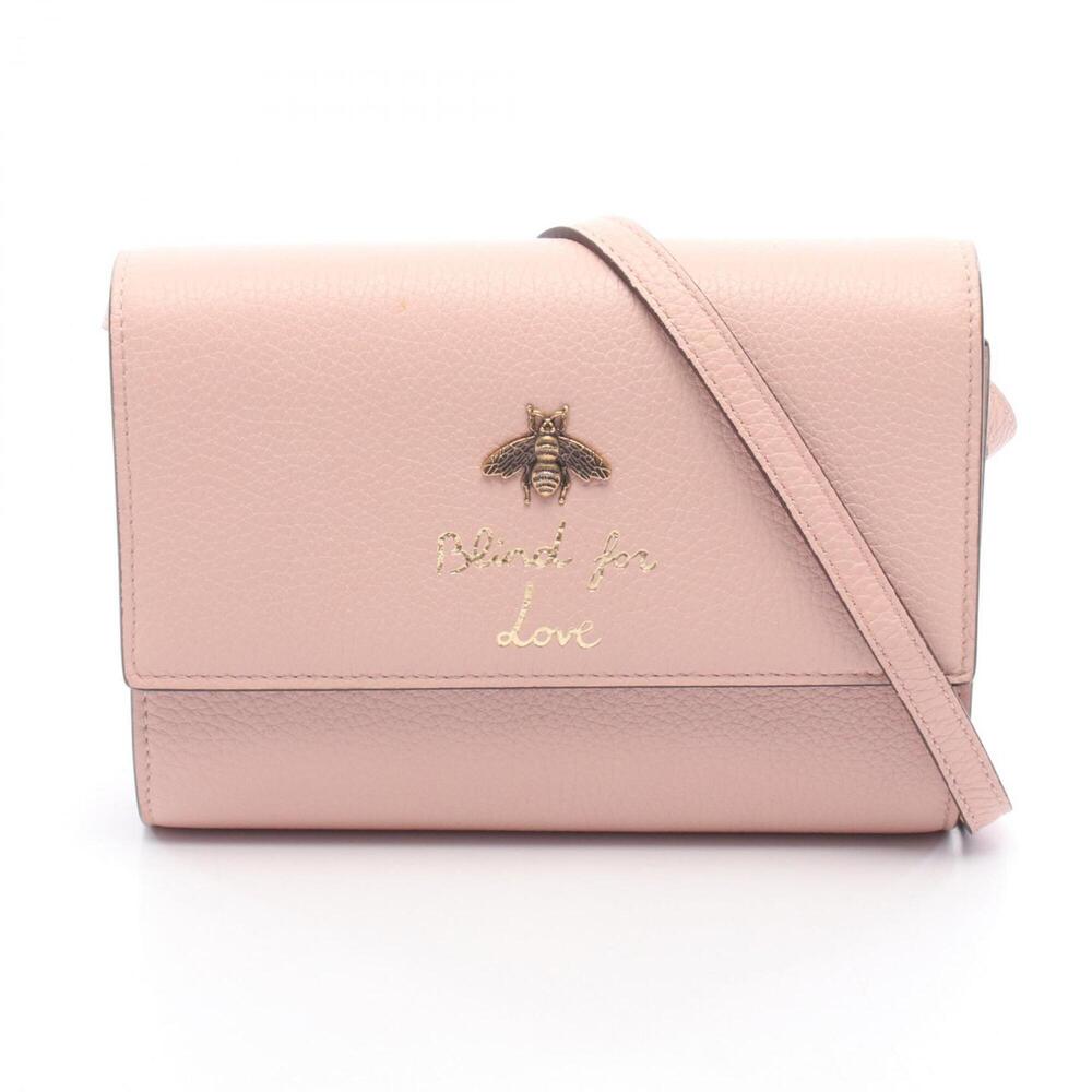 GUCCI Authentic Pink Leather Shoulder Bag
